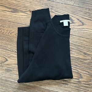Silk Wool Lightweight Black Sweater